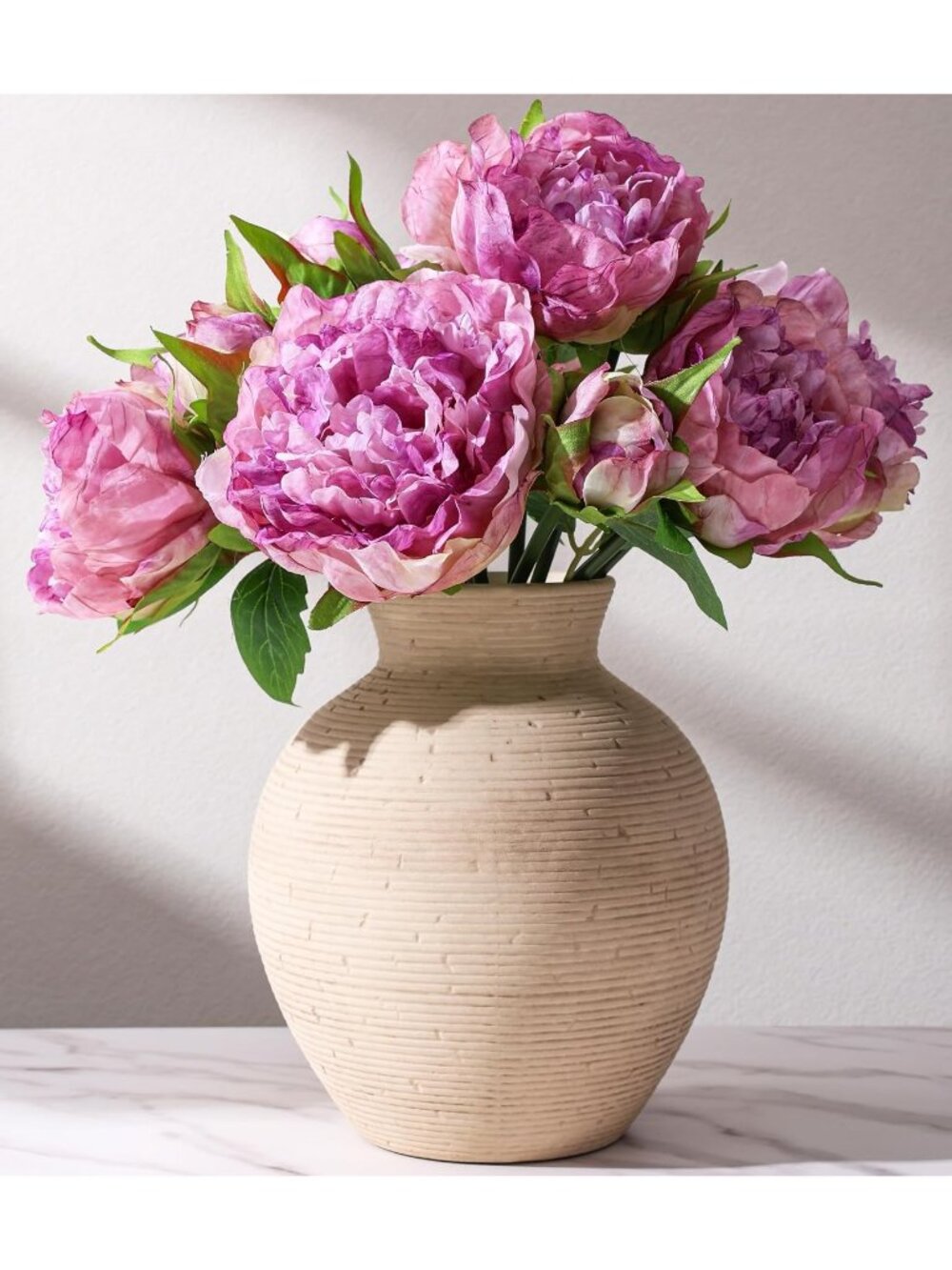 7.4 in Ceramic Flower Vase Farmhouse Retro Vintage Living Room Kitchen Decor